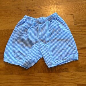 Light Blue Gingham Shorts